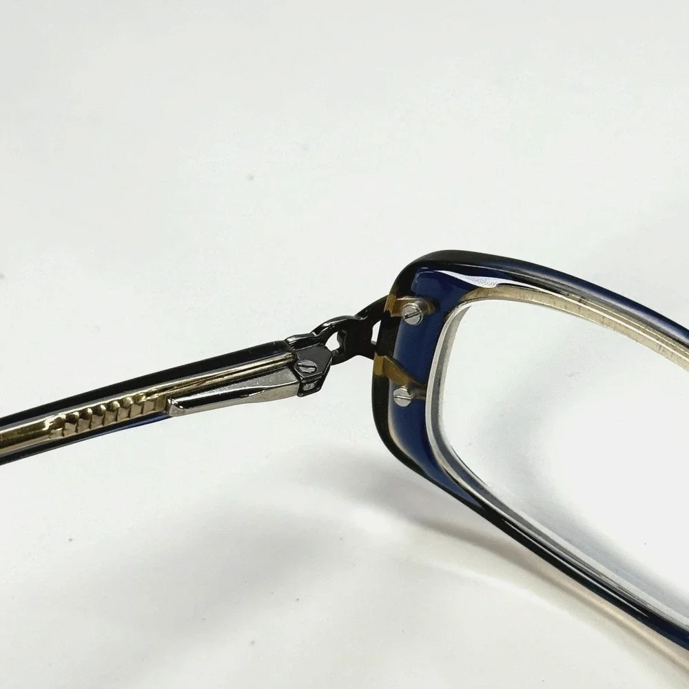 ELAN 9416 Eyeglasses Frame Only 52-16-135 Blue Honey Womens Rectangle Full Rim